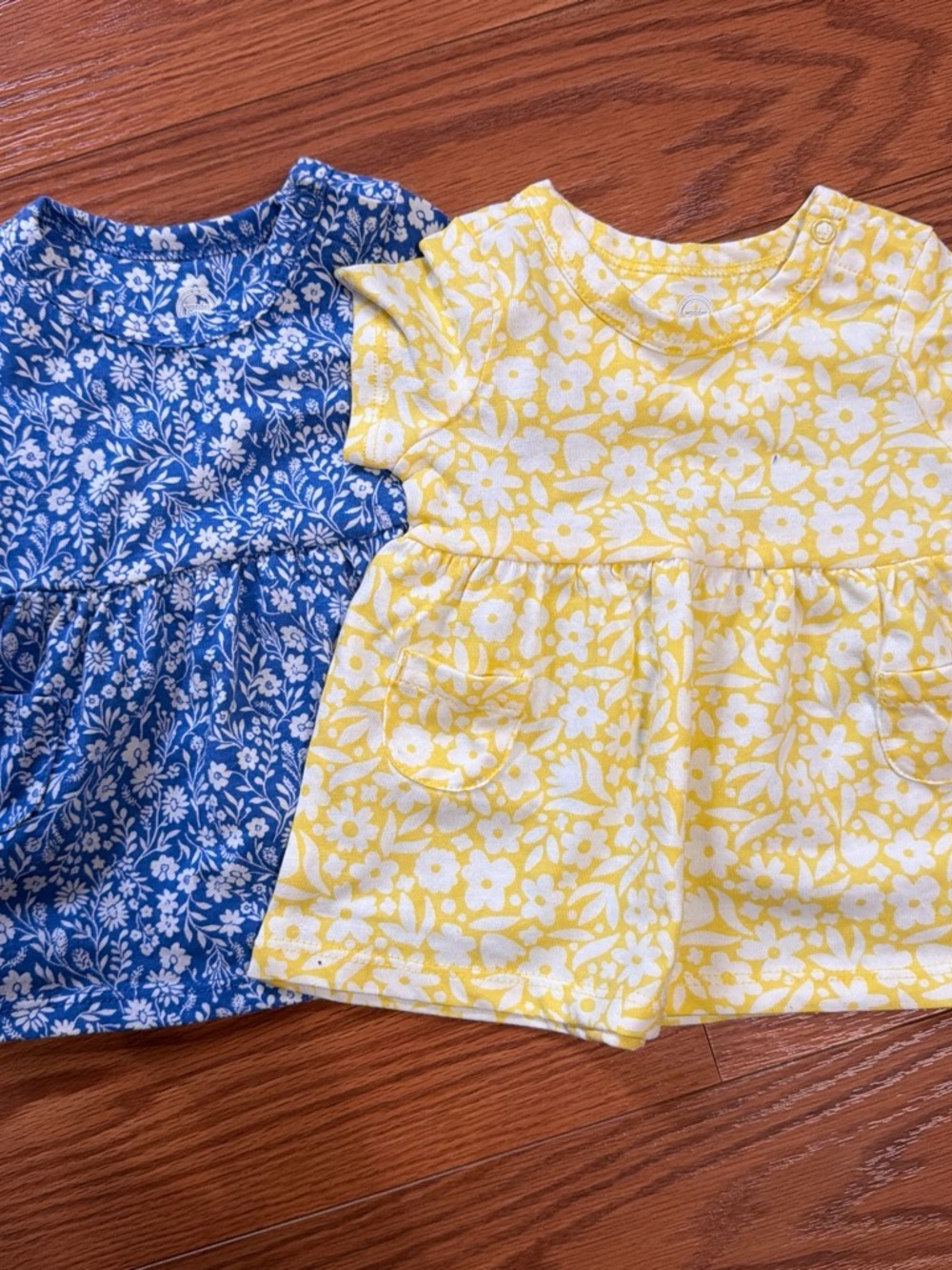 Wonder Nation Girls' Floral Short-Sleeve Dresses
